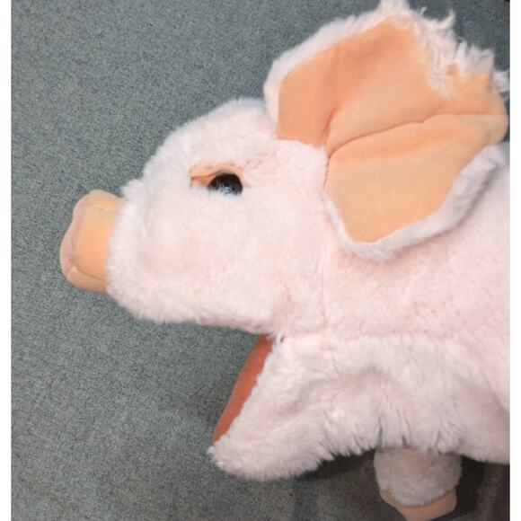 Baby Pig Pink Plush Stuffed Animal Toy and Realistic Hand Puppet EUC - Picture 10 of 11